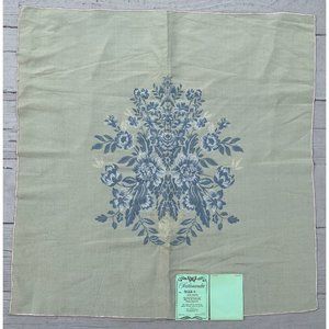 Mid-Century Modern White Lodge Italy Silk Jade Blue Scalamandre Silks Sample